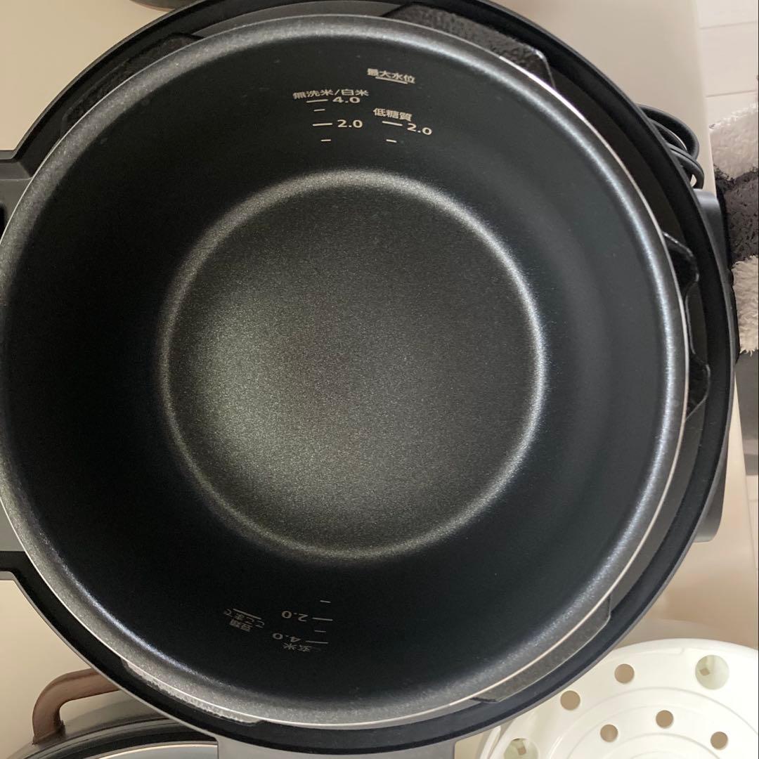 【未使用】アイリスオーヤマ 電気圧力鍋 3.0L ブラック