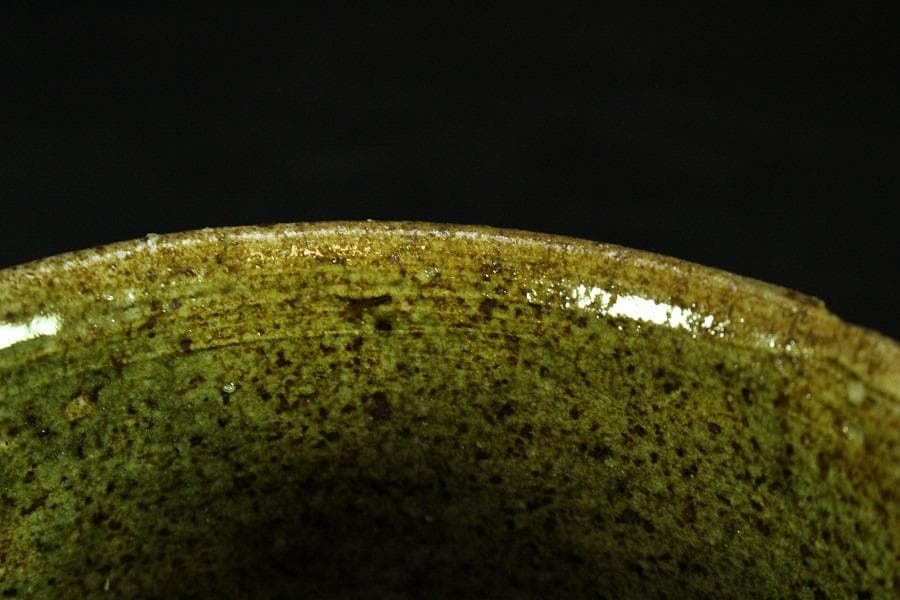 茶道具 古信楽 筒茶碗 釜印 時代箱(K-A219)