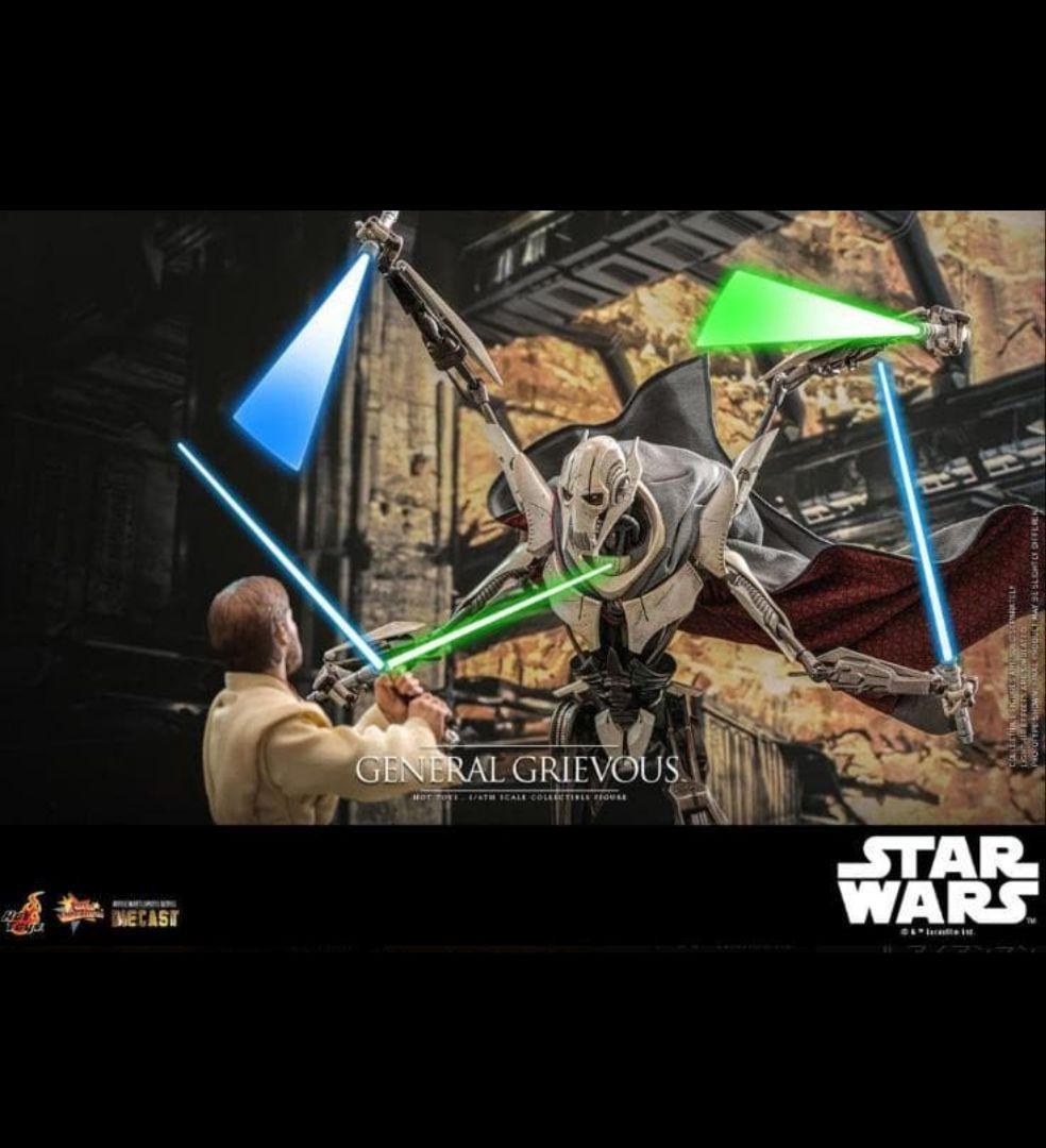 スターウォーズ　グリーヴァス将軍　ホットトイズ　ボーナスアクセサリー付き グリーヴァス将軍、合金仕様でホットトイズ初立体化 ─ 『スター