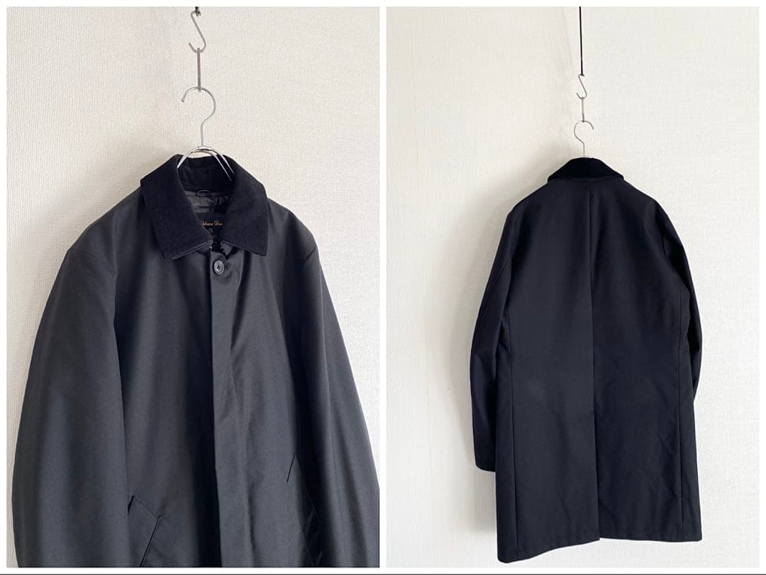 美品 ナノユニバース 西川ダウン 3WAYステンカラーコート M 黒