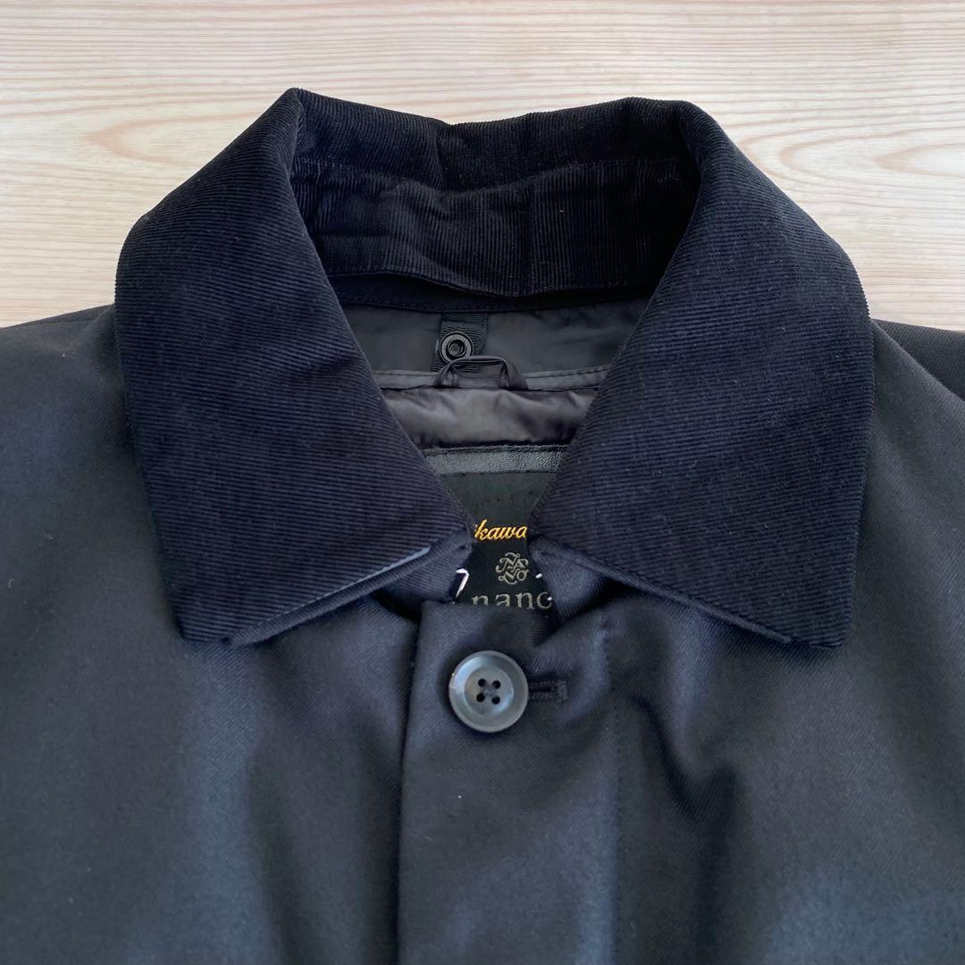 美品 ナノユニバース 西川ダウン 3WAYステンカラーコート M 黒