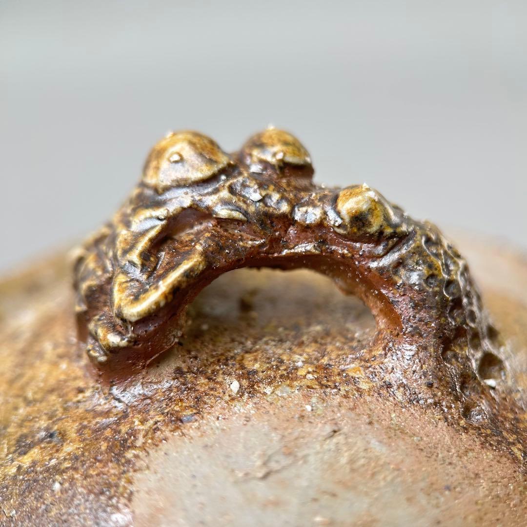 石田安弘 備前焼霊芝宝瓶 般若心经人気作者 急須 共箱 共布 茶