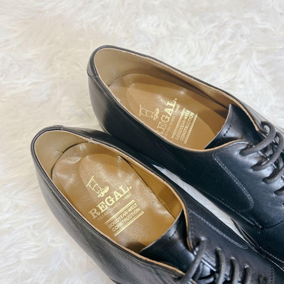 【新品未使用】REGAL 2570 外羽根プレーントゥ 24.5cm