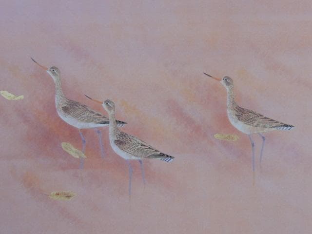 上村淳之、【秋信】、希少な額装用画集より、新品額装付