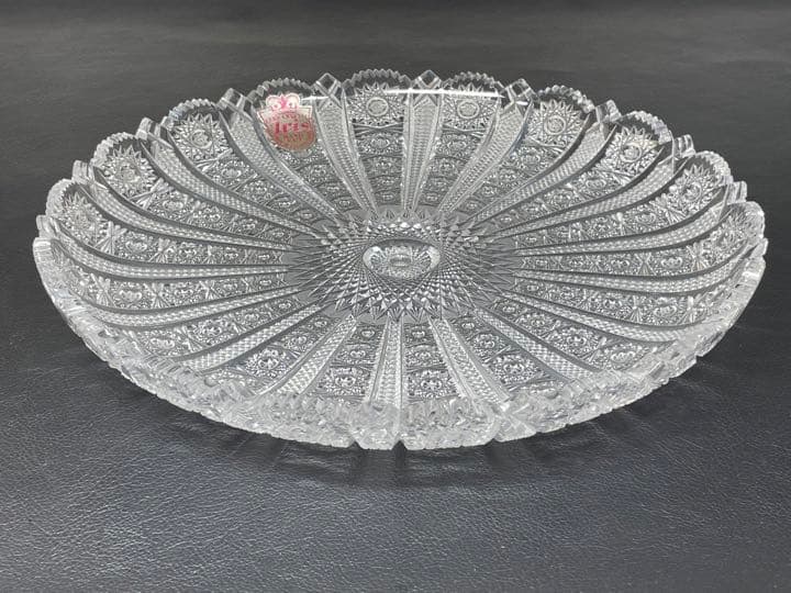 ボヘミアクリスタル大皿