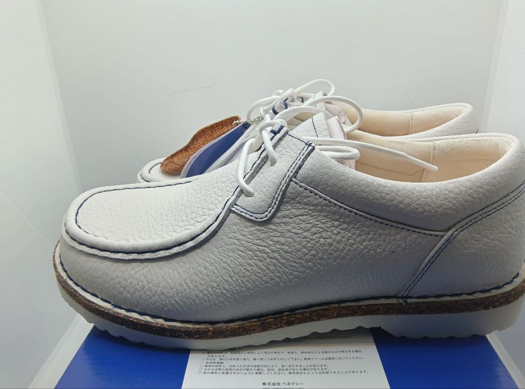 モ*ん様 新品ビルケンシュトックパサディナ白ホワイトレザー本革42