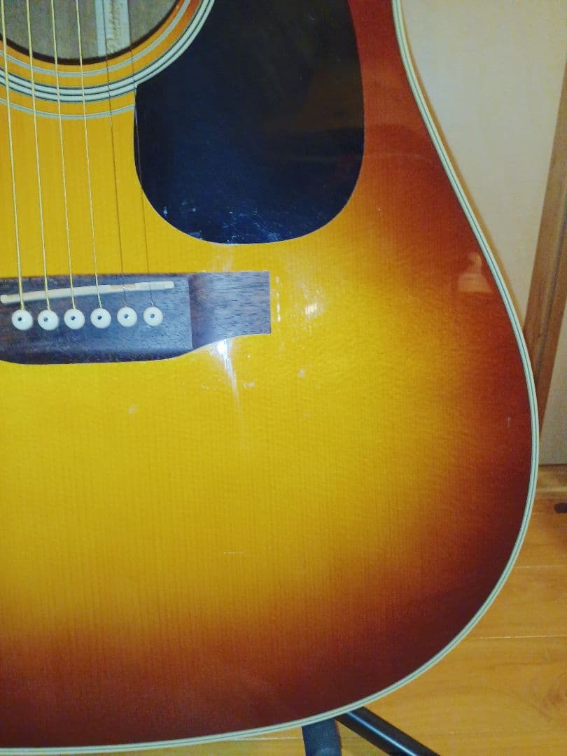 送料込】【美品】アリア ドレッドノート ARIA トップ単板 低弦高 整備済