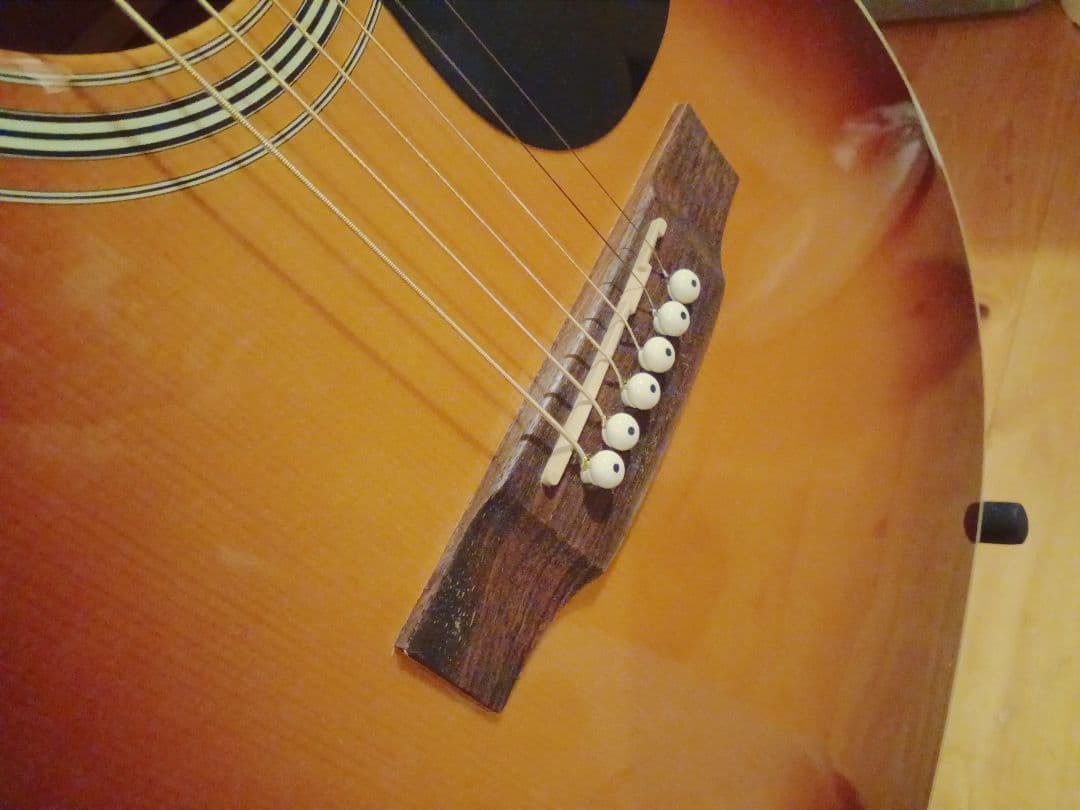 送料込】【美品】アリア ドレッドノート ARIA トップ単板 低弦高 整備済