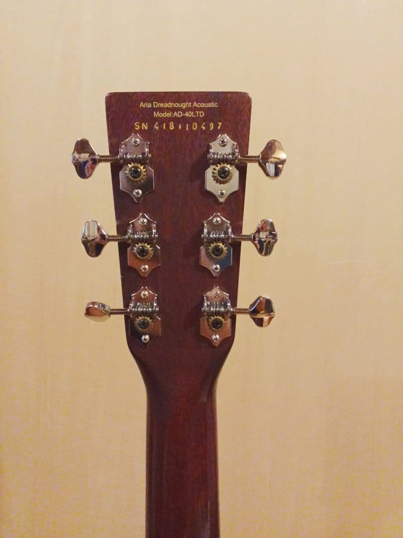 送料込】【美品】アリア ドレッドノート ARIA トップ単板 低弦高 整備済