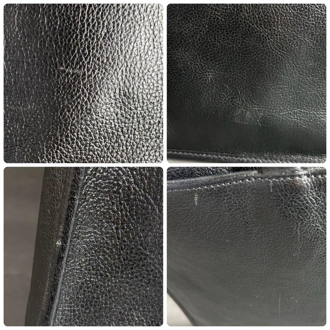 ILBISONTE イルビゾンテ 本革 ブリーフケース ビジネスバッグ A4 黒