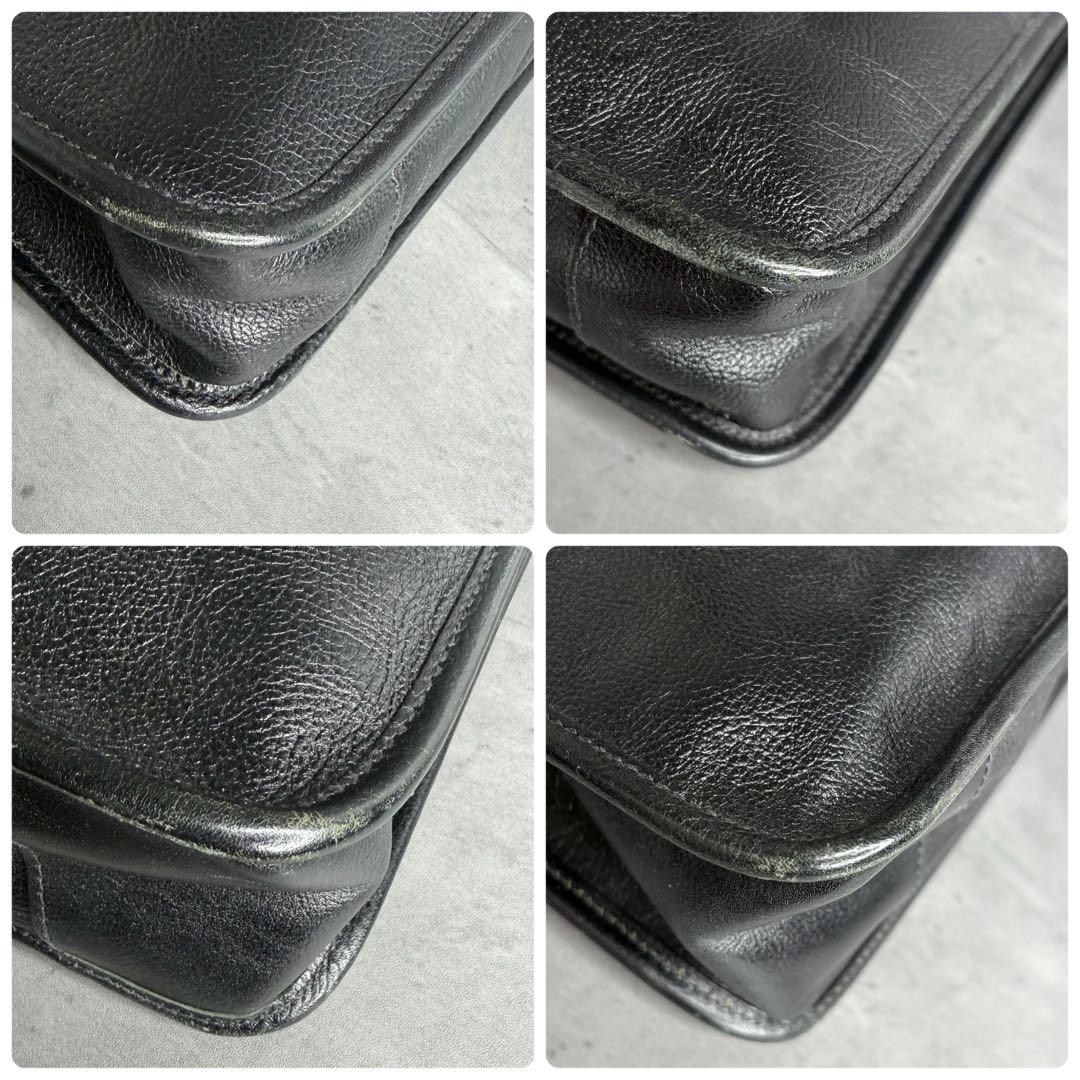 ILBISONTE イルビゾンテ 本革 ブリーフケース ビジネスバッグ A4 黒