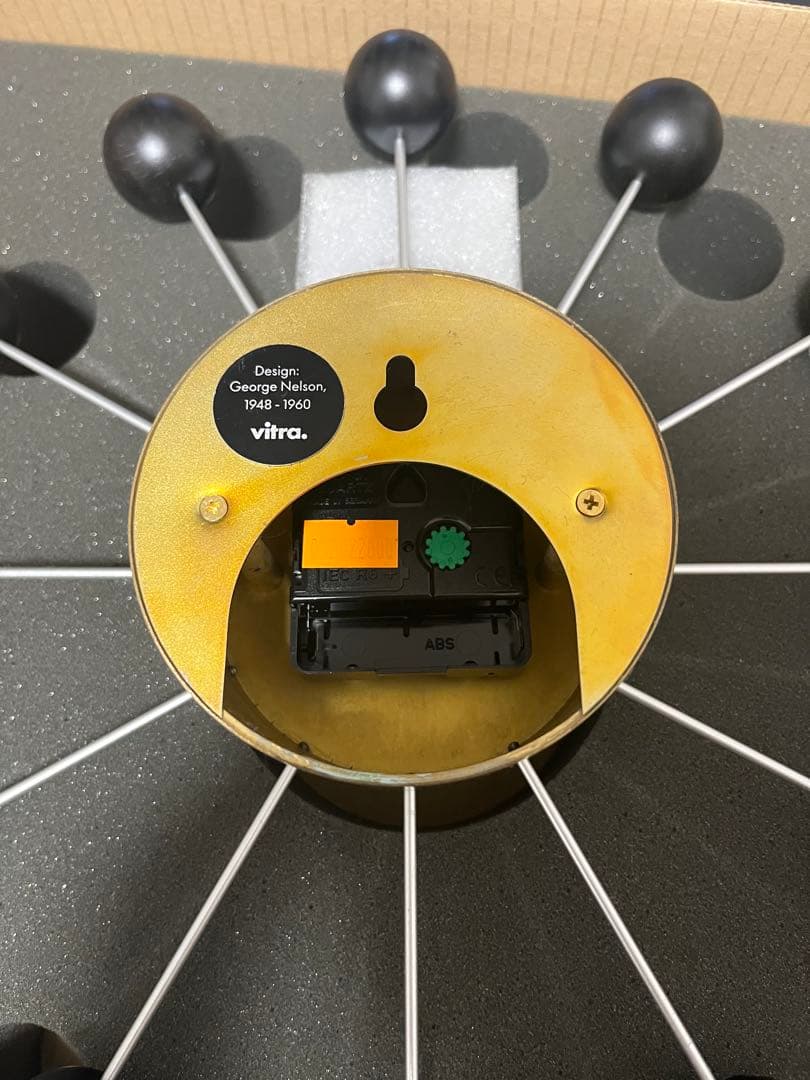 専用ジョージネルソン　ボールクロック　黒　真鍮