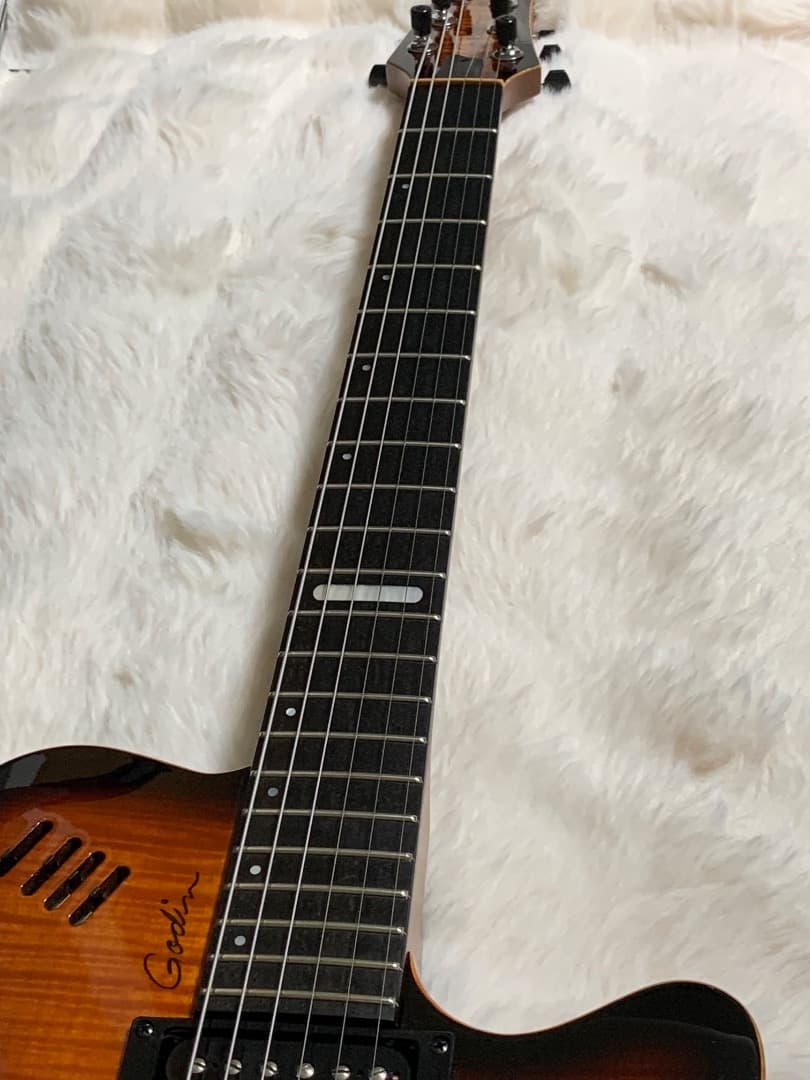 ギター Godin LGXT Cognac Burst Flame AAA