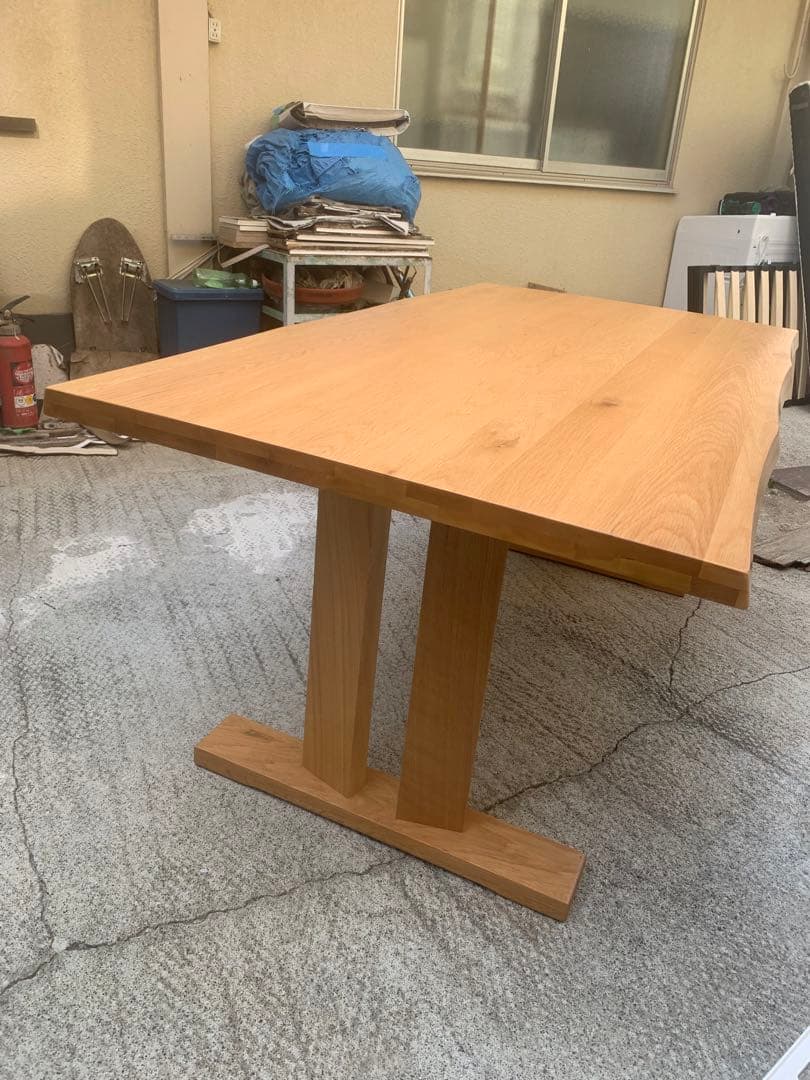 美品ダイニングテーブル 幅165cm タモ材 ウィドゥ・スタイル 食卓テーブル