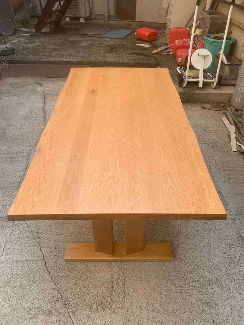 美品ダイニングテーブル 幅165cm タモ材 ウィドゥ・スタイル 食卓テーブル