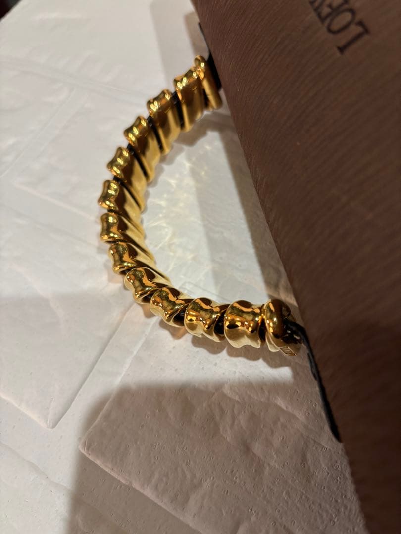 LOEWE レザー ハンドバッグ ブラウン ブラック