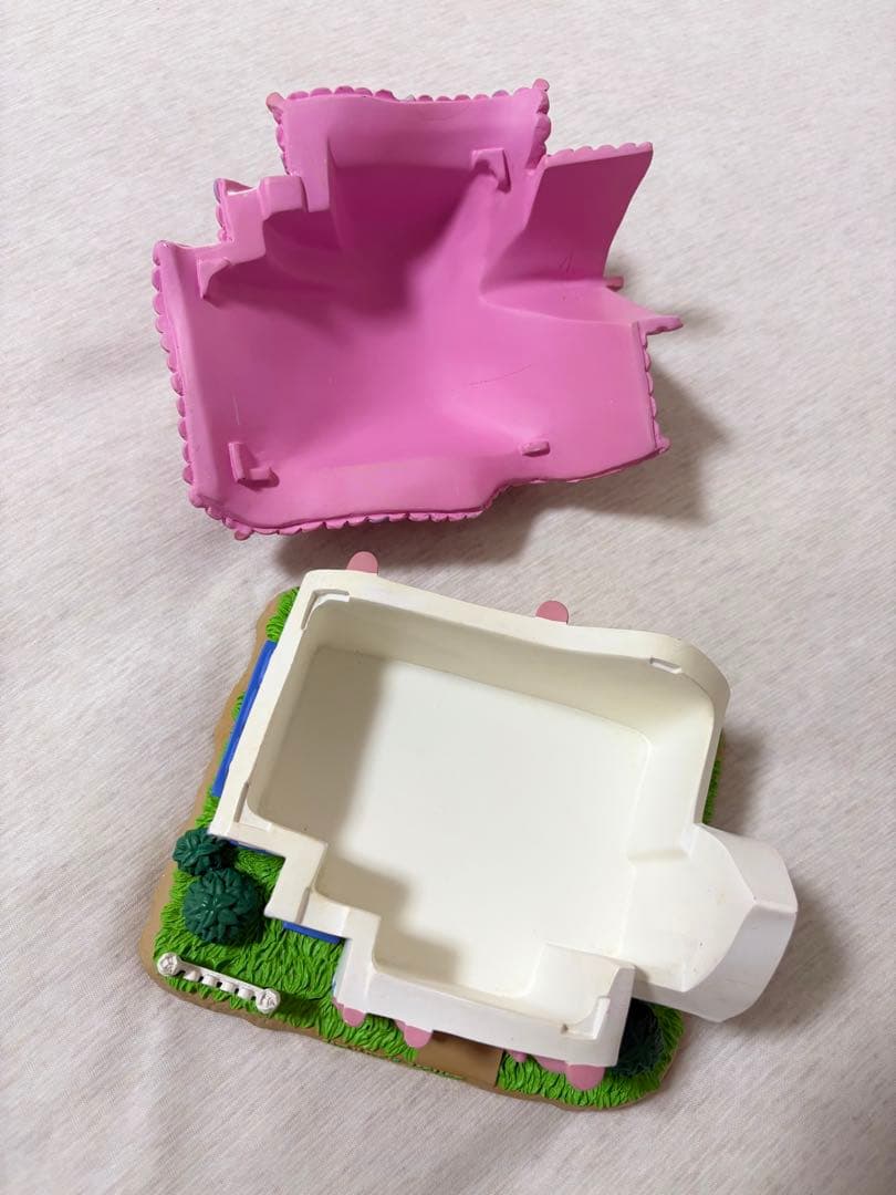 約30年前の非売品、UCC当選品】ミッキー ミニー ドナルドの家 陶器置物