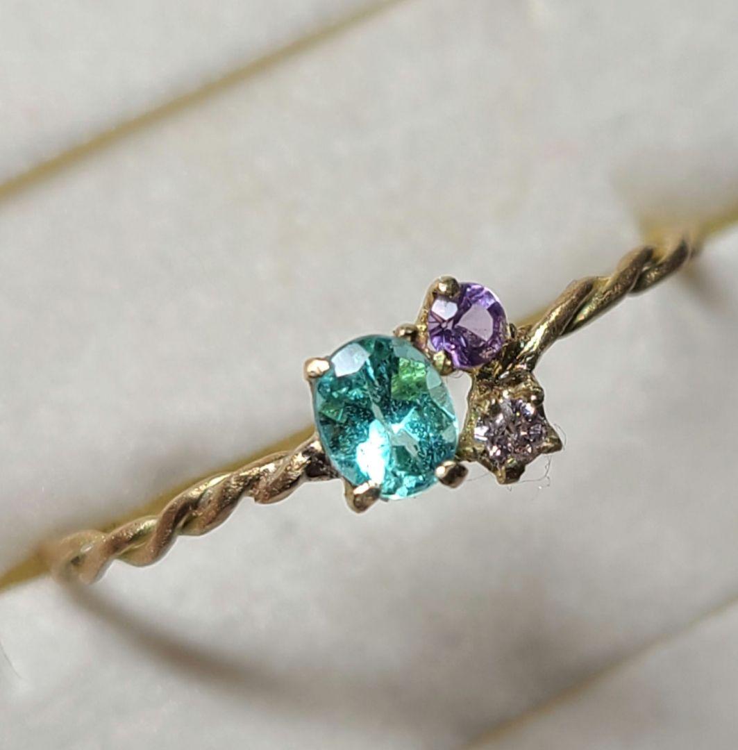 ミラノ様専用☆非加熱アイオライトサンストーン、パライバトルマリン