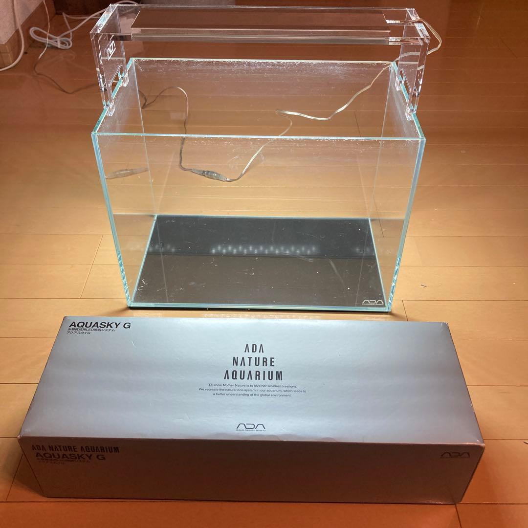 ADA AQUASKY G キューブガーデン 36x22x26 セット　マット付