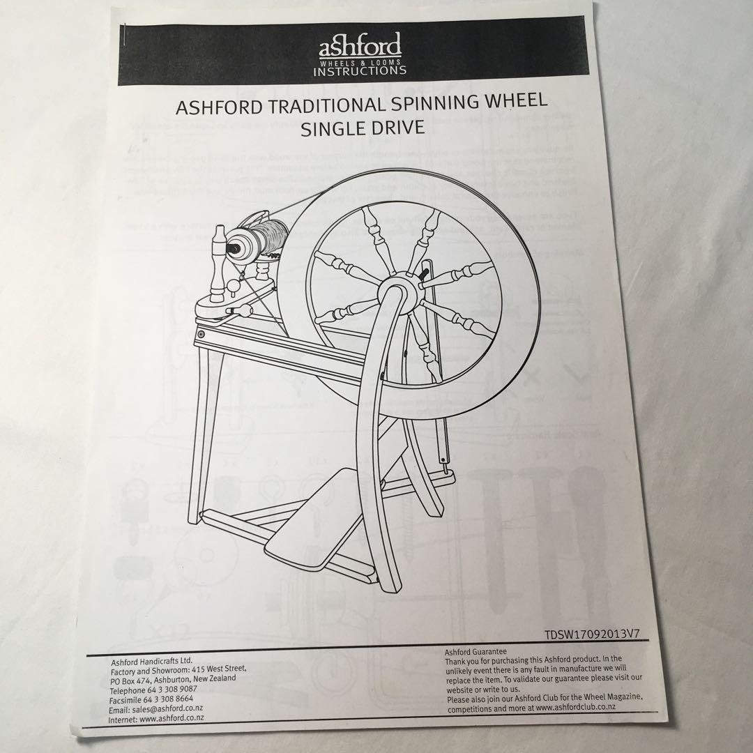 アッシュフォード紡ぎ車　トラディッショナル　シングル　糸紡ぎ