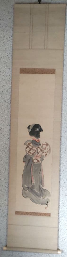 後姿美人画掛軸　H56