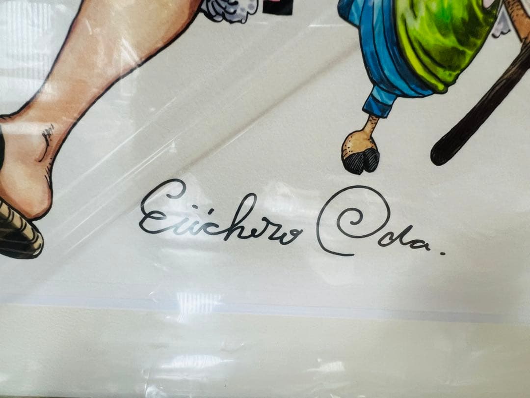 めんぼONE PIECE ドラゴンボール　尾田栄一郎＆鳥山明直筆サイン新品