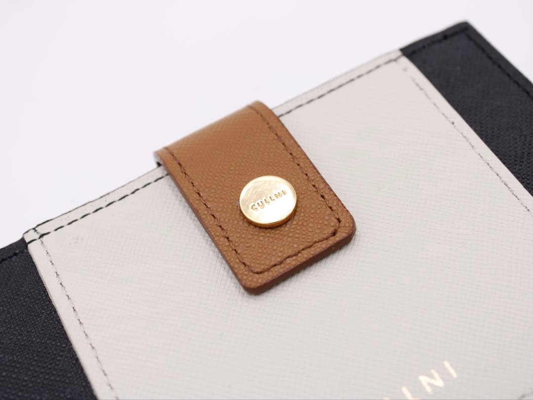 CULLNI クルニ 財布 本革 牛革 二つ折り ブラックメンズ レディース