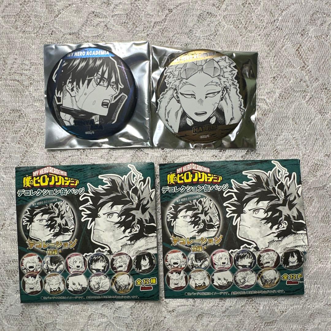 僕のヒーローアカデミアデコレクション缶バッジホークス