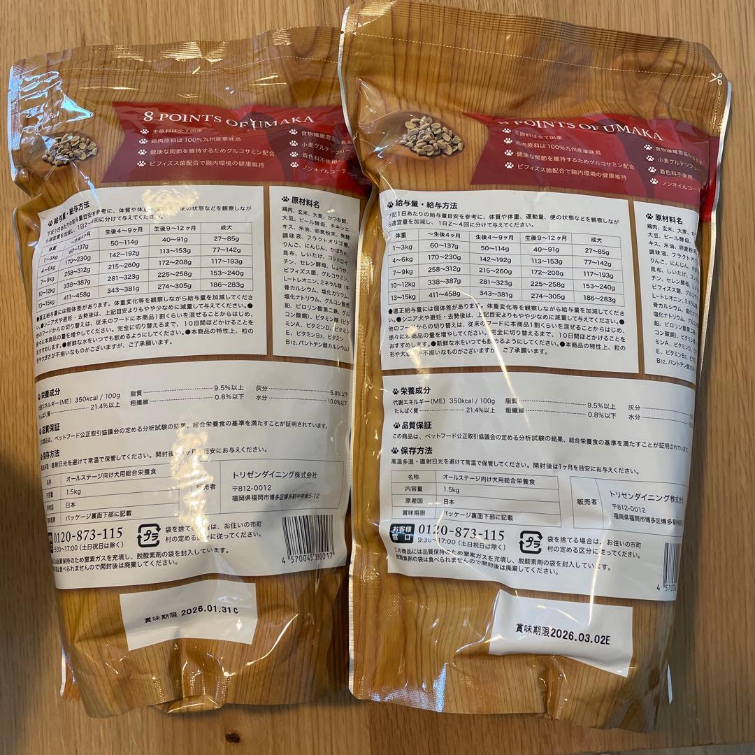 プレミアムドッグフード うまか UMAKA 2袋 うまか プレミアム