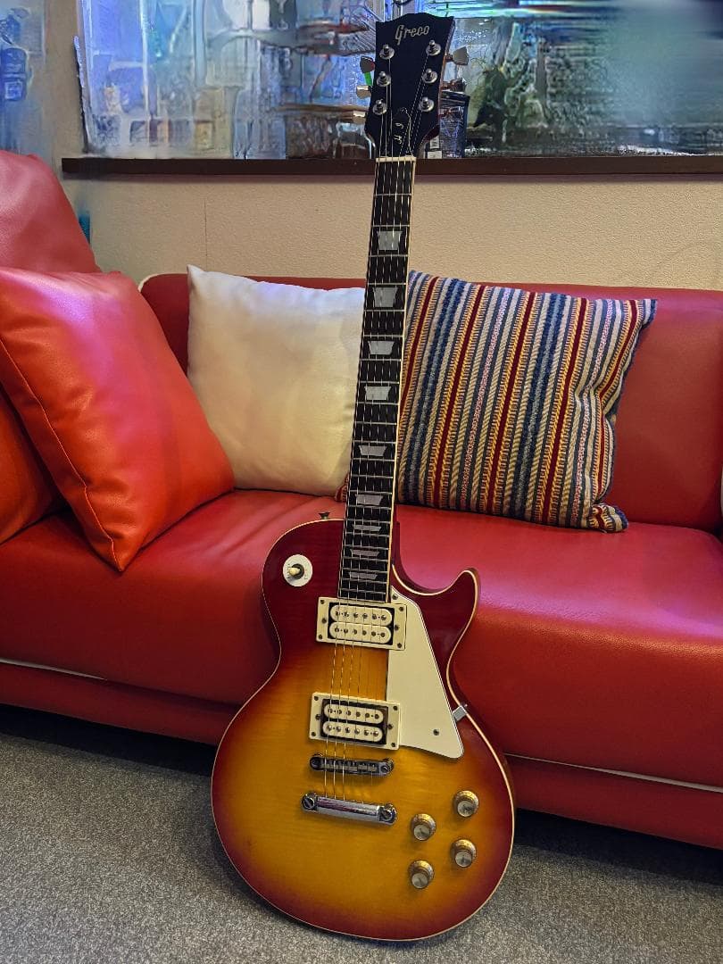 ビンテージ】 Greco EG480r 75年製レスポール 超良フレイムトップ