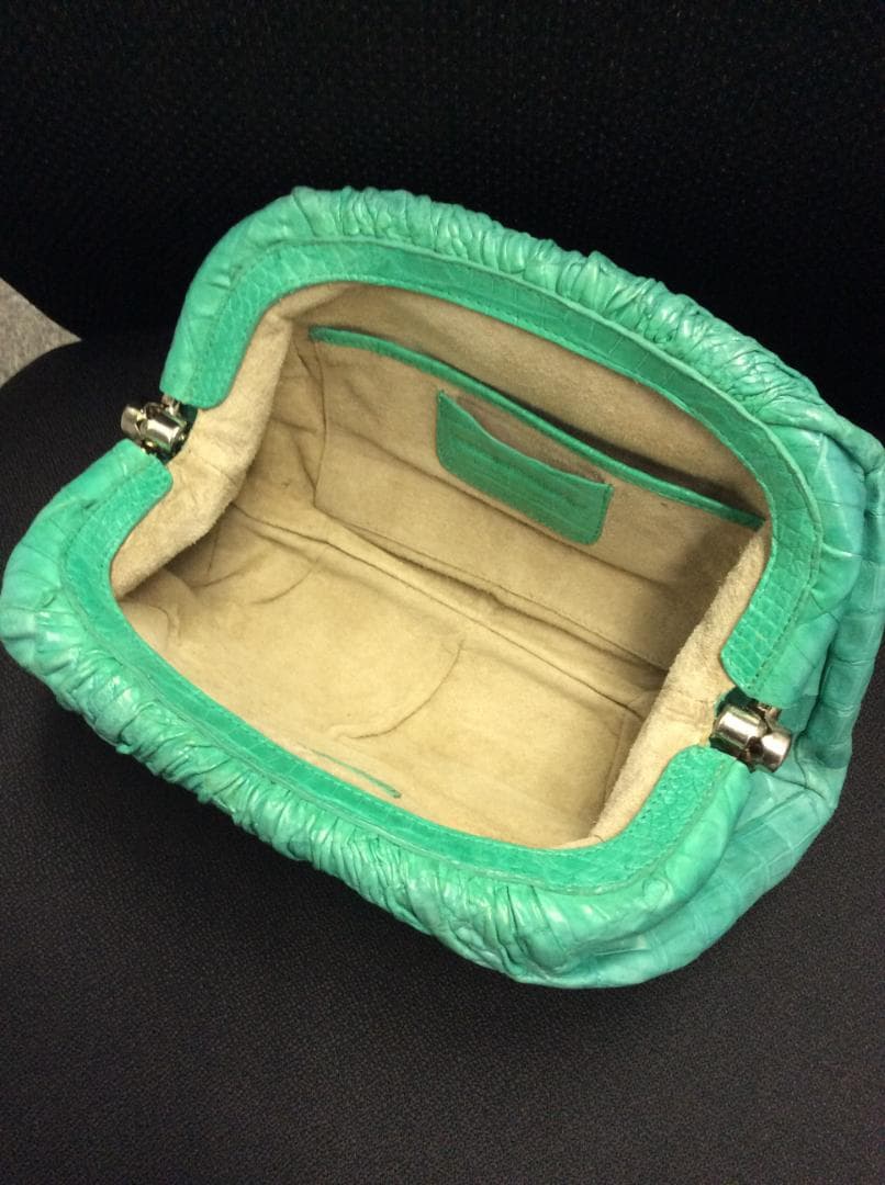 NANCY GONZALEZ/ナンシーゴンザレス　クロコがまぐちバッグ