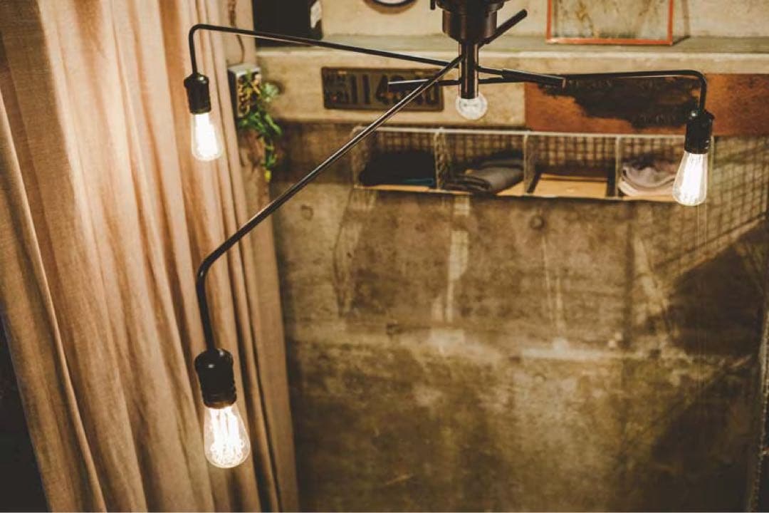 INTERFORM★NAROST ナロスト★3灯 シーリングライト (電球なし)