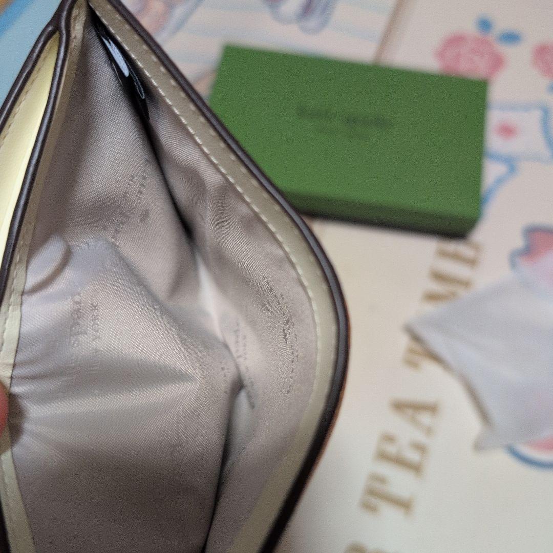 kate spade オレンジ 二つ折り財布