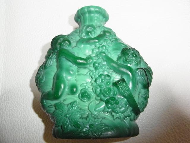 小柴外一 幻の技法◇岩城硝子 パート・ド・ヴェール 香水瓶『花や