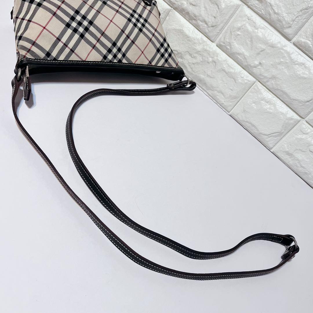 【希少 美品】バーバリーブルーレーベル ノバチェック 2way ショルダーバック