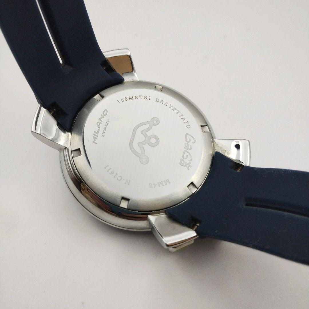 【ジャンク】不動品 ガガミラノ マヌアーレ クロノグラフ MM48 腕時計