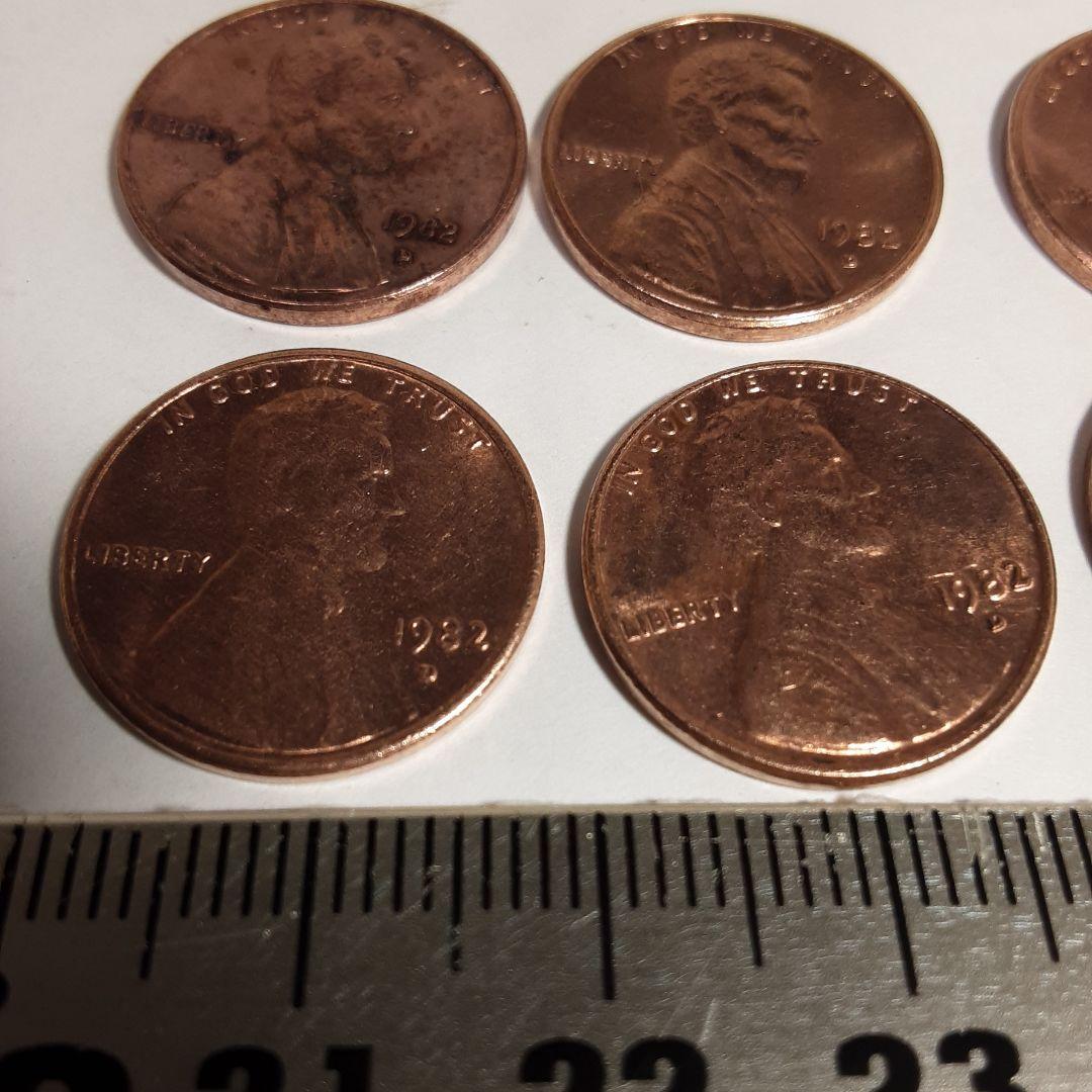 1982年刻印Dー1セント硬貨ー2362