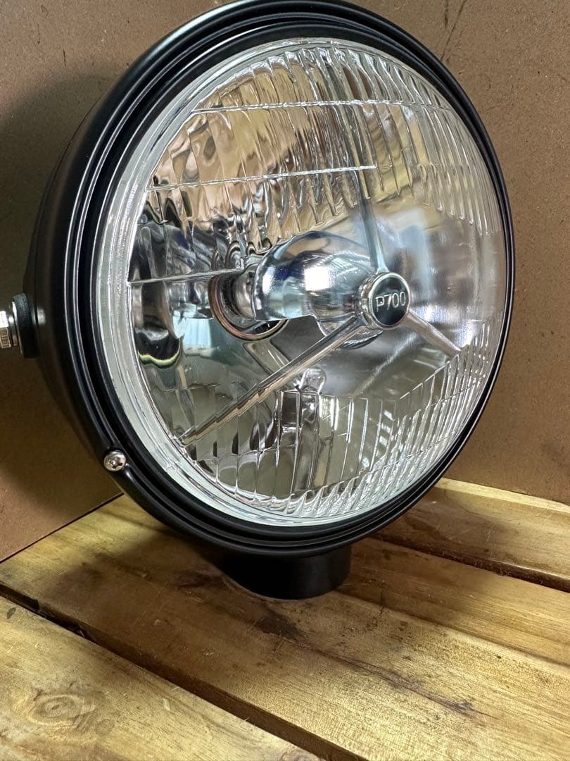 新品/未使用品180π用ルーカス/スリーポイントヘッドライト/検索SR400