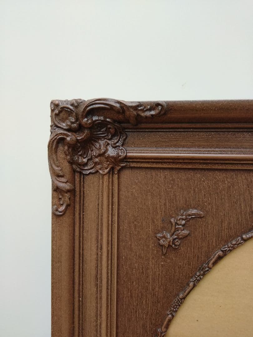 エスアンドエフ S&F 高級輸入額縁 半切 アンティーク ブラウン 005