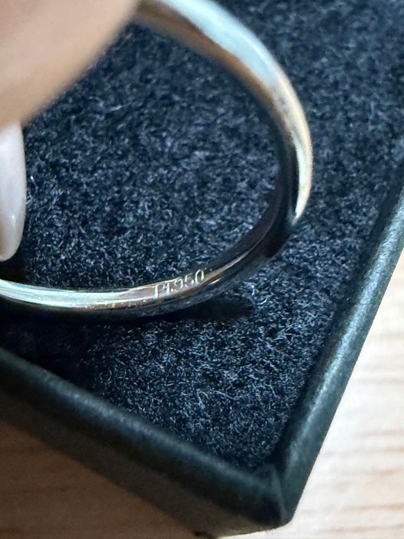 Pt パパラチアサファイア リング 鑑別書あり