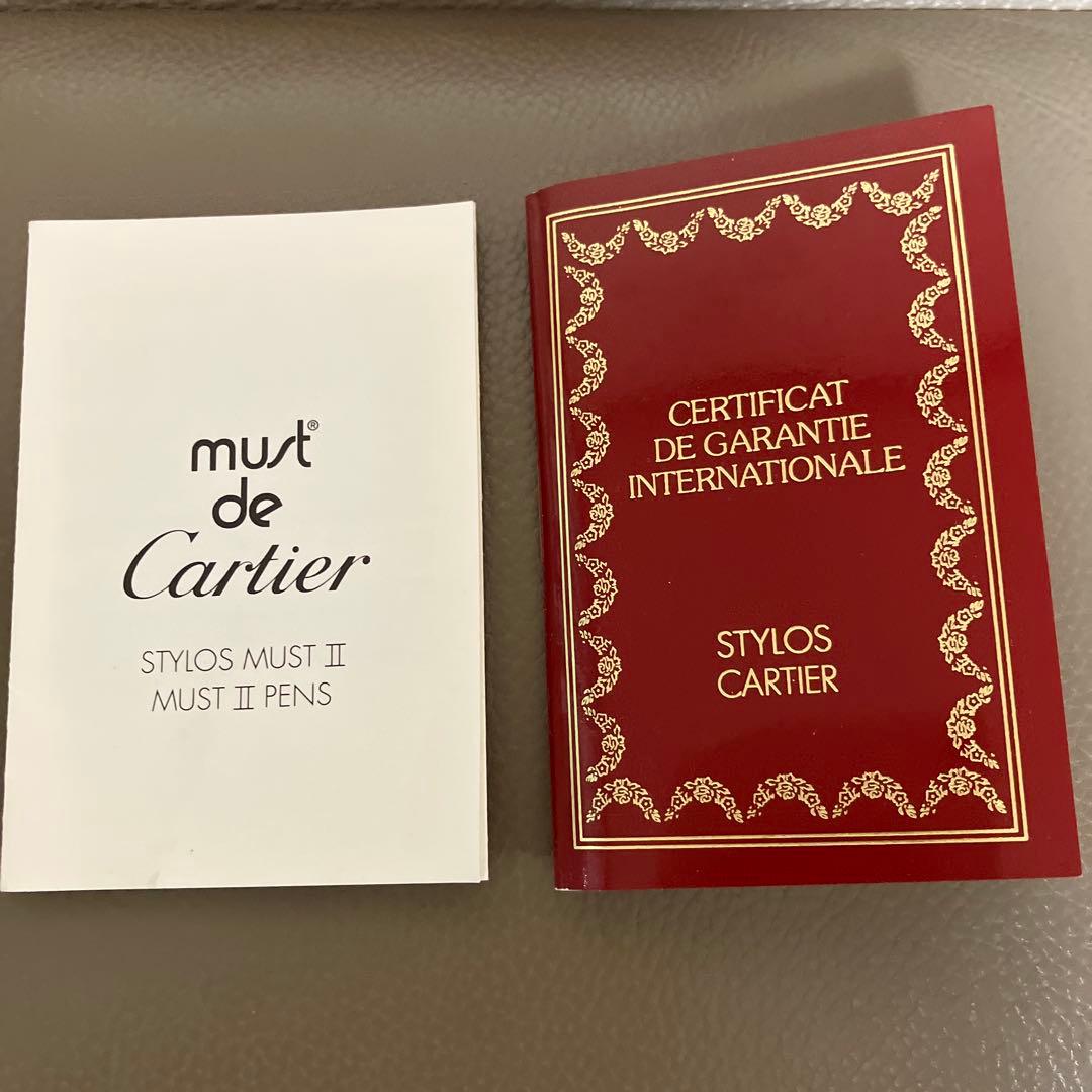 カルティエ Must de Cartier ゴールドボールペン 箱付き