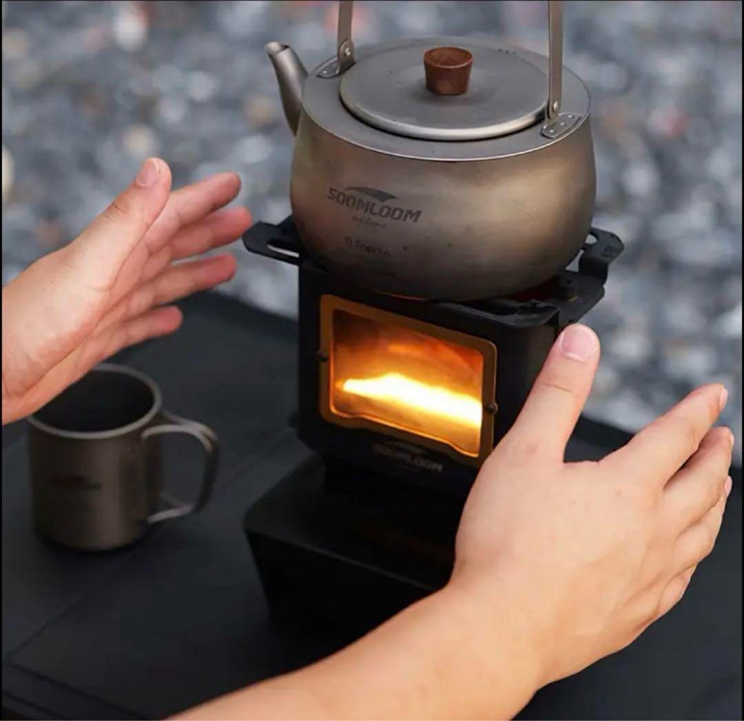 【箱凹み】Soomloom スームルーム　アイロンストーブ　アイアンストーブ　黒