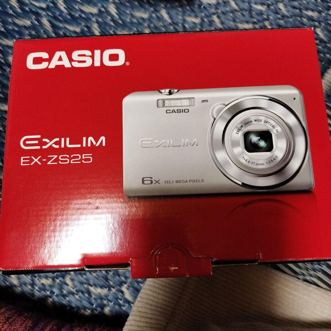 CASIO EXILIM EX-ZS25 コンパクトデジタルカメラ シルバー - メルカリ