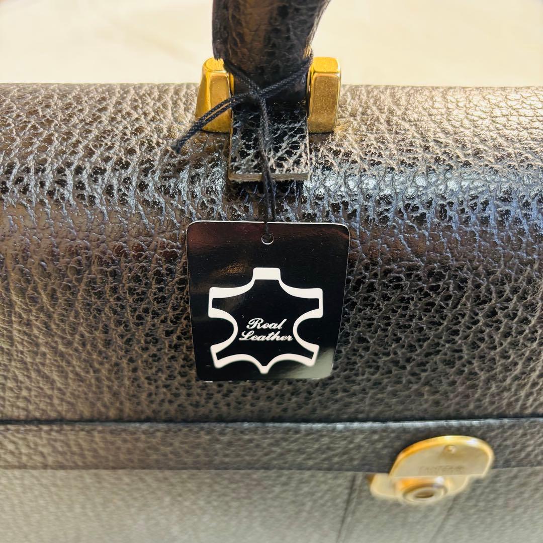 新品未使用　銀座タニザワ　ブリーフケース　皇室御用達　ダレスバッグ　黒　超希少