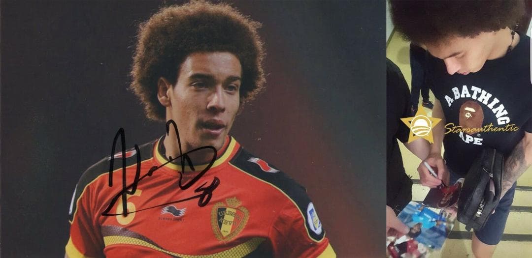 直筆サイン入り写真 アクセル・ヴィツェル サッカーベルギー代表 SA鑑定済 直筆サイン入り写真 アクセル・ヴィツェル サッカーベルギー代表 SA