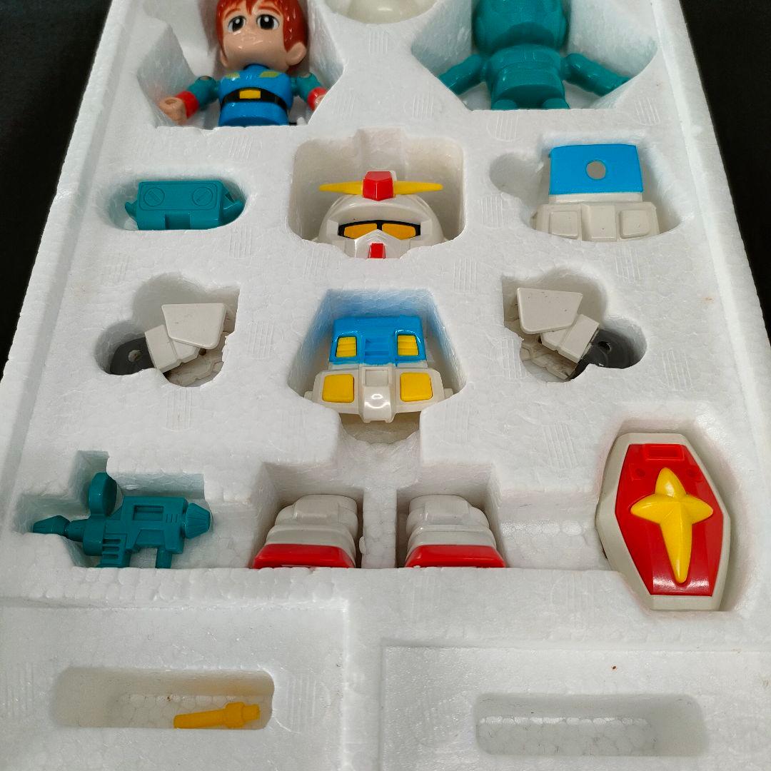 バンダイ　ガンダムクロス①　RX-78　アムロ　1988年日本製　※欠けあり中古
