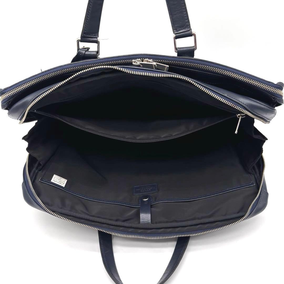 希少✨ポーター　ソート　ビジネスバッグ　2層　ネームホルダー付　ネイビー　A4可