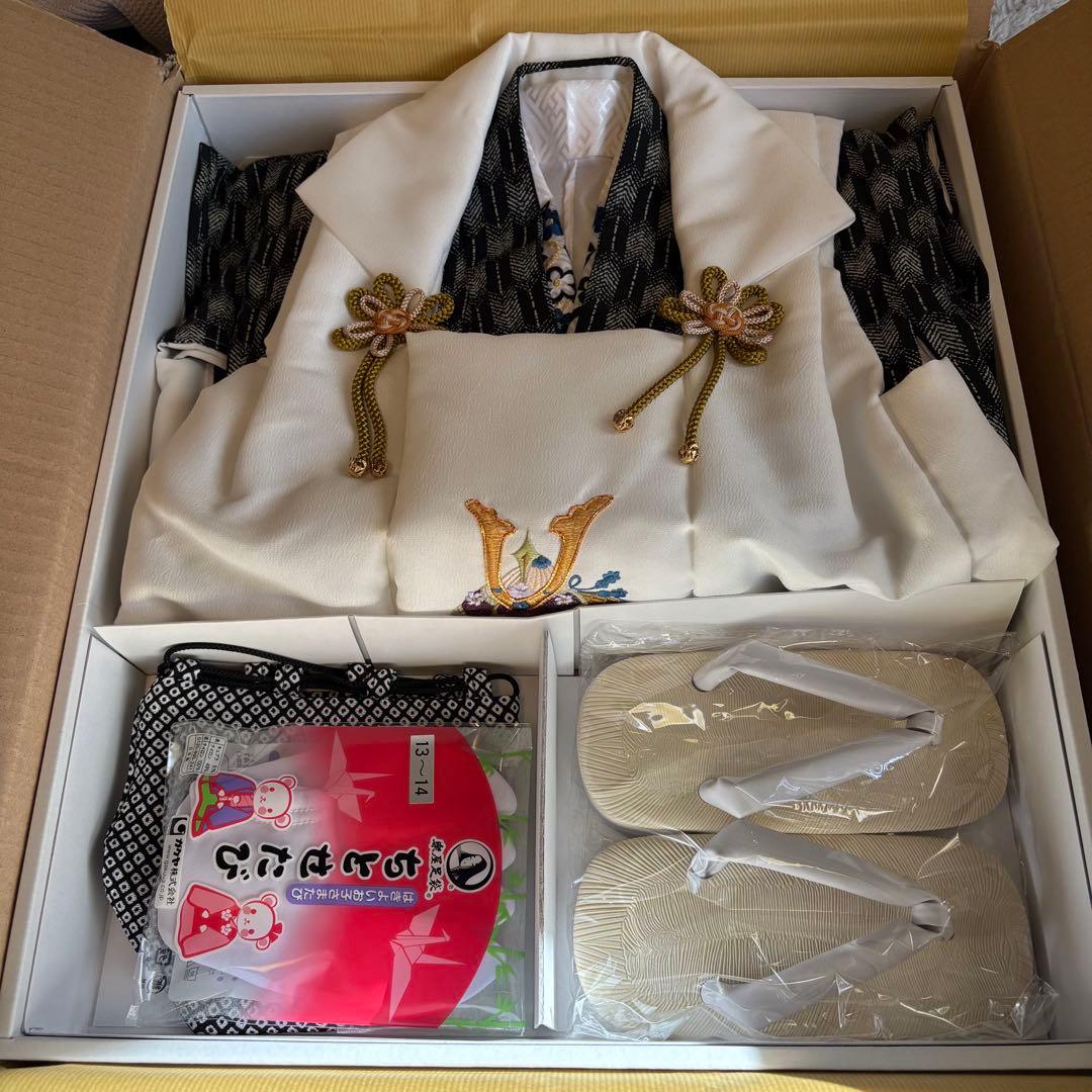 【超美品】七五三 着物セット 草履付き 3歳　男の子　被布