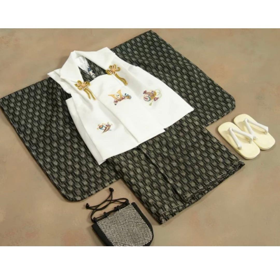 【超美品】七五三 着物セット 草履付き 3歳　男の子　被布