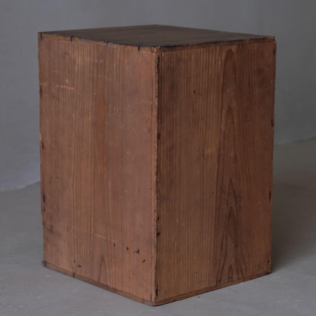 明治期 杉材 5杯小引き出し抽斗 書類棚 箪笥 収納箱 古家具 アンティーク